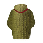 Adult Crocodile Hoodie Unisex Plus Size Hoody Long Sleeve Sweatshirt for Cosplay Carnival