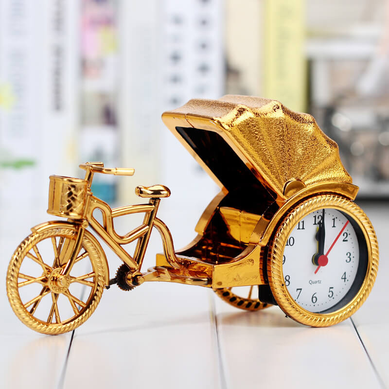 Super Cool Motorcycle Alarm Clock Watch Shape Creative Retro Gifts