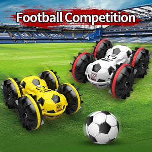 Amphibious RC Car Football 4WD Stunt Remote Control Car 100% Waterproof Toys For Kids