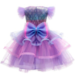 Girls Mermaid Dress Princess Costume 6 Layers Cake Dress Birthday Party Tutu Dress