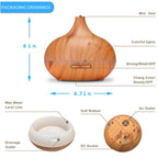 Aroma Diffuser Air Humidifier Essential oil diffuser 400ML Ultrasonic Remote Control Cool Mist Fogger LED Lamp