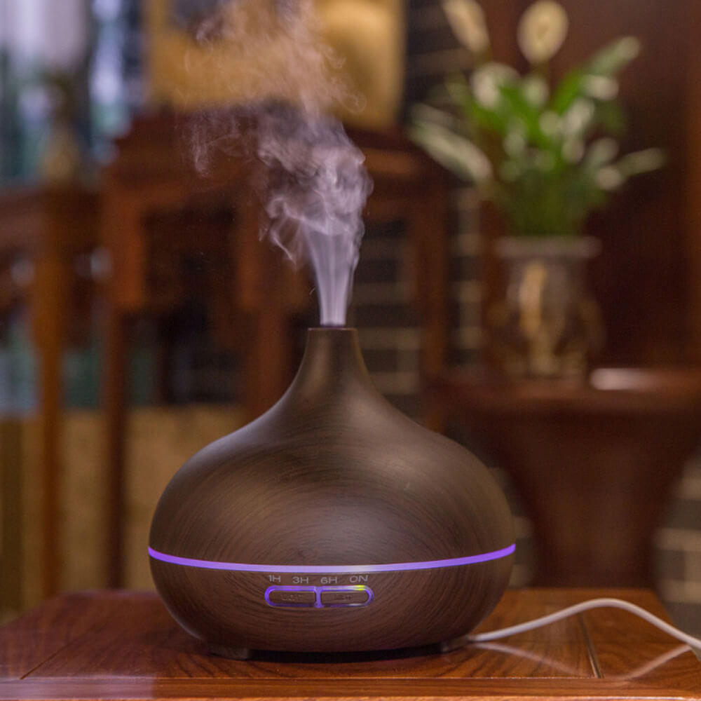 Aroma Diffuser Air Humidifier Essential oil diffuser 400ML Ultrasonic Remote Control Cool Mist Fogger LED Lamp
