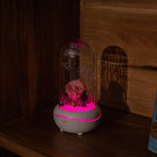 Rose Lamp Scented Oil Diffuser Aromatherapy Christmas LED Lamp Fragrance Oil Diffuser