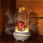 Rose Lamp Scented Oil Diffuser Aromatherapy Christmas LED Lamp Fragrance Oil Diffuser