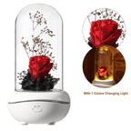 Rose Lamp Scented Oil Diffuser Aromatherapy Christmas LED Lamp Fragrance Oil Diffuser