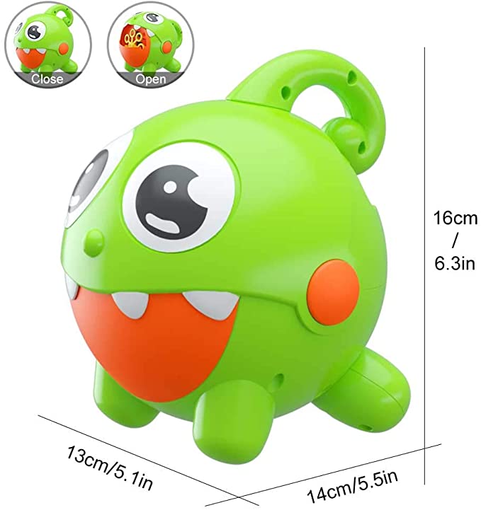 Kids Bubble Toy Little Monster Bubble Maker Automatic Rechargeable Bubble Toy Protable