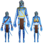 Neytiri Costume The Way of Water Jake Sully Jumpsuit Cosplay Full Set for Kids and Adult
