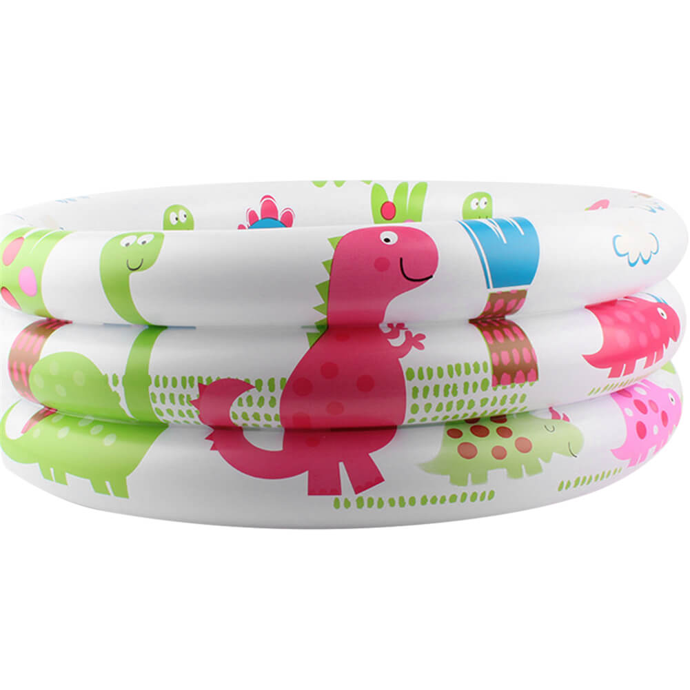 Kids Inflatable Swimming Pool Dinosaur Printed Children's Swimming Bath Paddling Pool