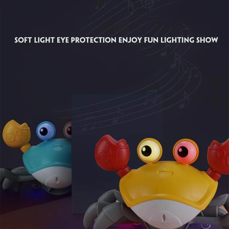 Baby Kids Bathing Shower Crab Automatically Avoid Obstacle Crawling Musical Beach Toys