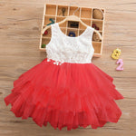 Toddler Bohemian Flower Girl Dress Summer Party Tutu Dress