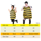 Bee Costumes for Adult and Kids Halloween Dress Up Outfit Fancy Bee Cosplay Full Set