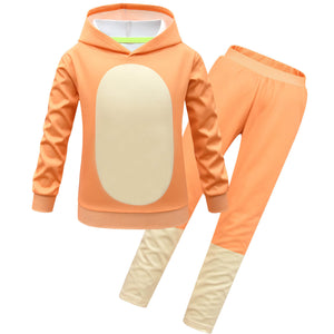 Kids Cartoon Costume Hoddie and Pants 2pcs Full Set Long Sleeve Sweatshirt and Trousers for Boys girls