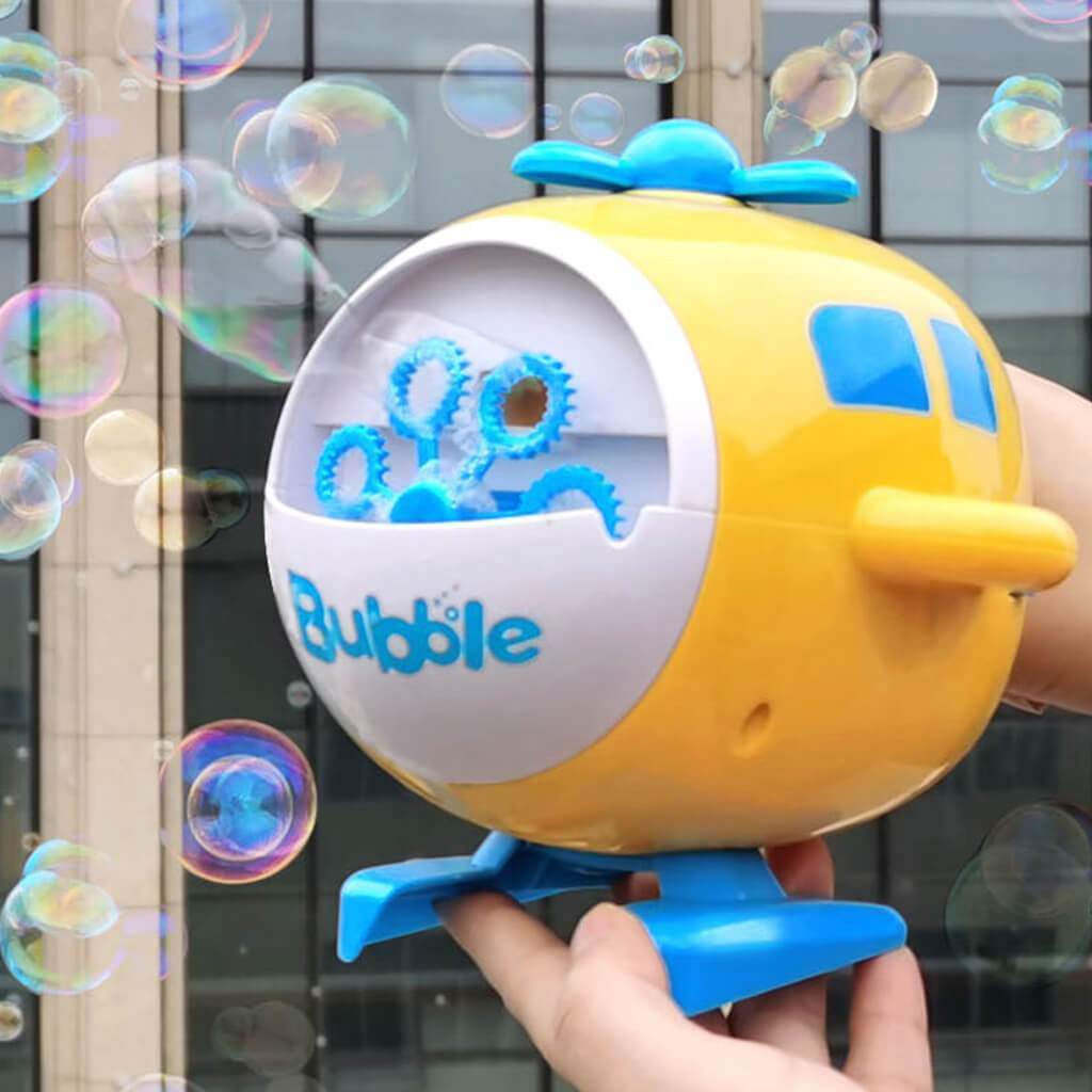 Kids Bubble Machine - Automatic Bubble Maker Helicopter Toy Gift for Girls and Boys