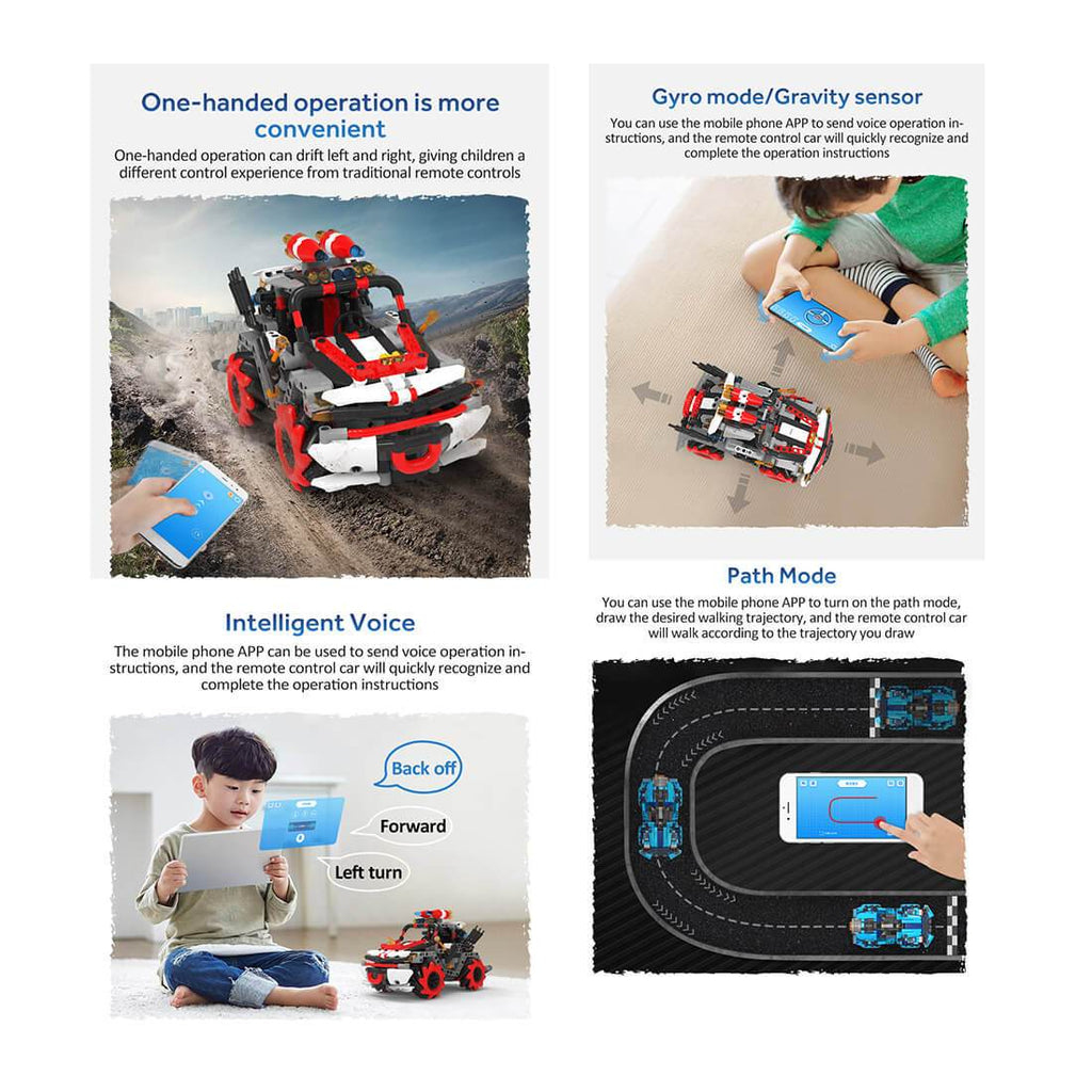 2.4Ghz Climbing Building Blocks Remote Control Car All-terrain Stunt Off-Road 360° Rotate Car
