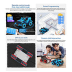 2.4Ghz Climbing Building Blocks Remote Control Car All-terrain Stunt Off-Road 360° Rotate Car