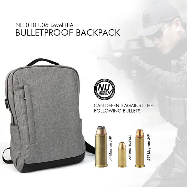 Bulletproof laptop bag can stop a .44 Magnum round