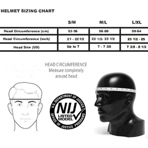 NIJ IIIA Bulletproof Helmet FAST Helmets UHMWPE High Cut Ballistic Helmet