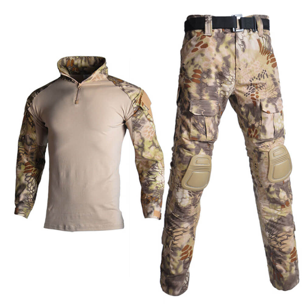 Tactical Combat Uniform Training Uniform Airsoft Paintball Camo Shirts and Pants