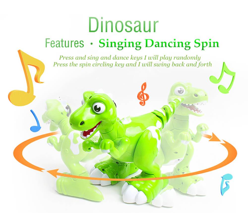 Remote Control Sensing Dinosaur Cartoon Cute Gesture Interactive Electronic Spray Dinosaur Toy