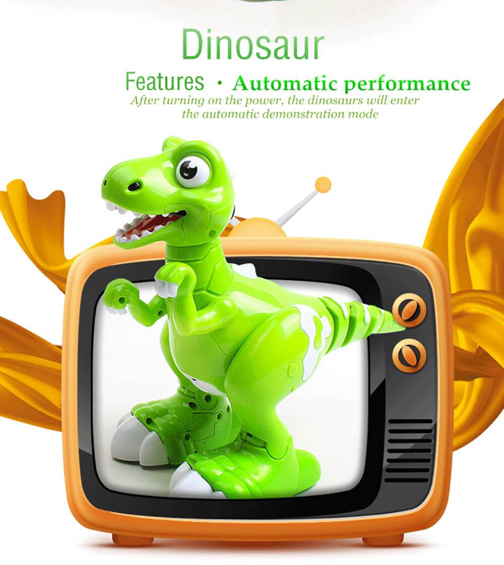 Remote Control Sensing Dinosaur Cartoon Cute Gesture Interactive Electronic Spray Dinosaur Toy