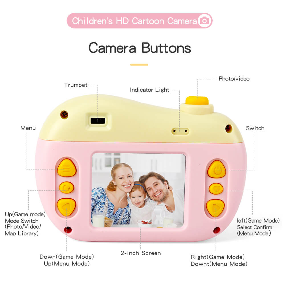 12 MP HD Kids Digital Camera for Girls and Boys with Games and 32GB SD Card Best Children's Camera