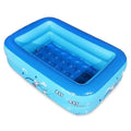 120CM Children Inflatable Swimming Pool Baby Kid Home Outdoor Square Bathing Tub