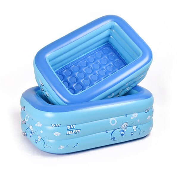 120CM Children Inflatable Swimming Pool Baby Kid Home Outdoor Square Bathing Tub