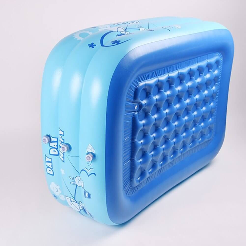 120CM Children Inflatable Swimming Pool Baby Kid Home Outdoor Square Bathing Tub