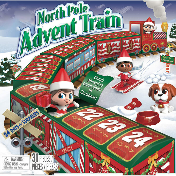 Kids Countdown Calendar 2025 Christmas Train Toy 24 Days Christmas Blind Box Xmas Gifts for Kids
