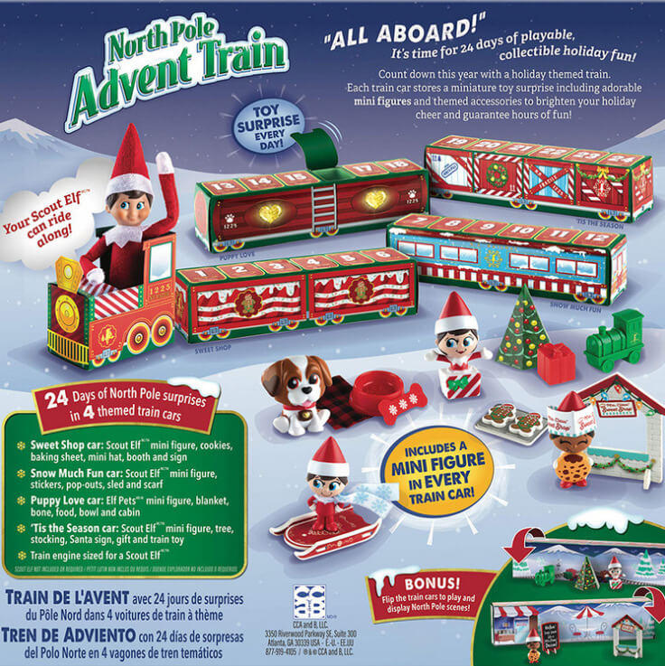 Kids Countdown Calendar 2025 Christmas Train Toy 24 Days Christmas Blind Box Xmas Gifts for Kids