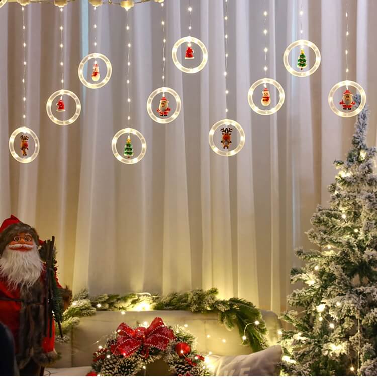 LED Christmas Lights Twinkle String Warm White Waterproof Lights Indoor Outdoor Christmas Decorations