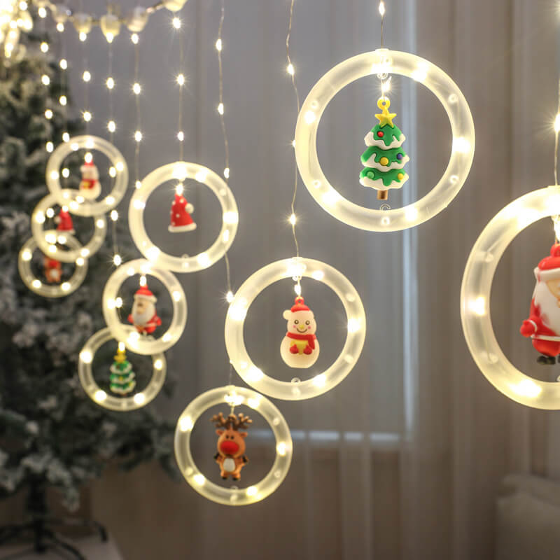 LED Christmas Lights Twinkle String Warm White Waterproof Lights Indoor Outdoor Christmas Decorations