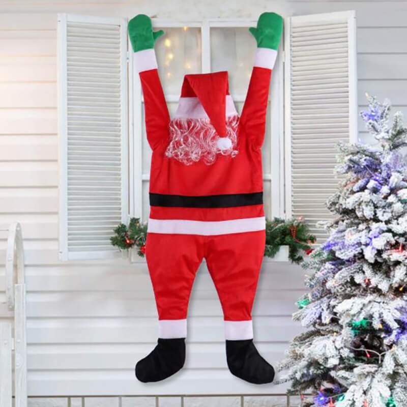 Christmas Santa Claus Hanging Decoration Santa Climbing Oranment for Home