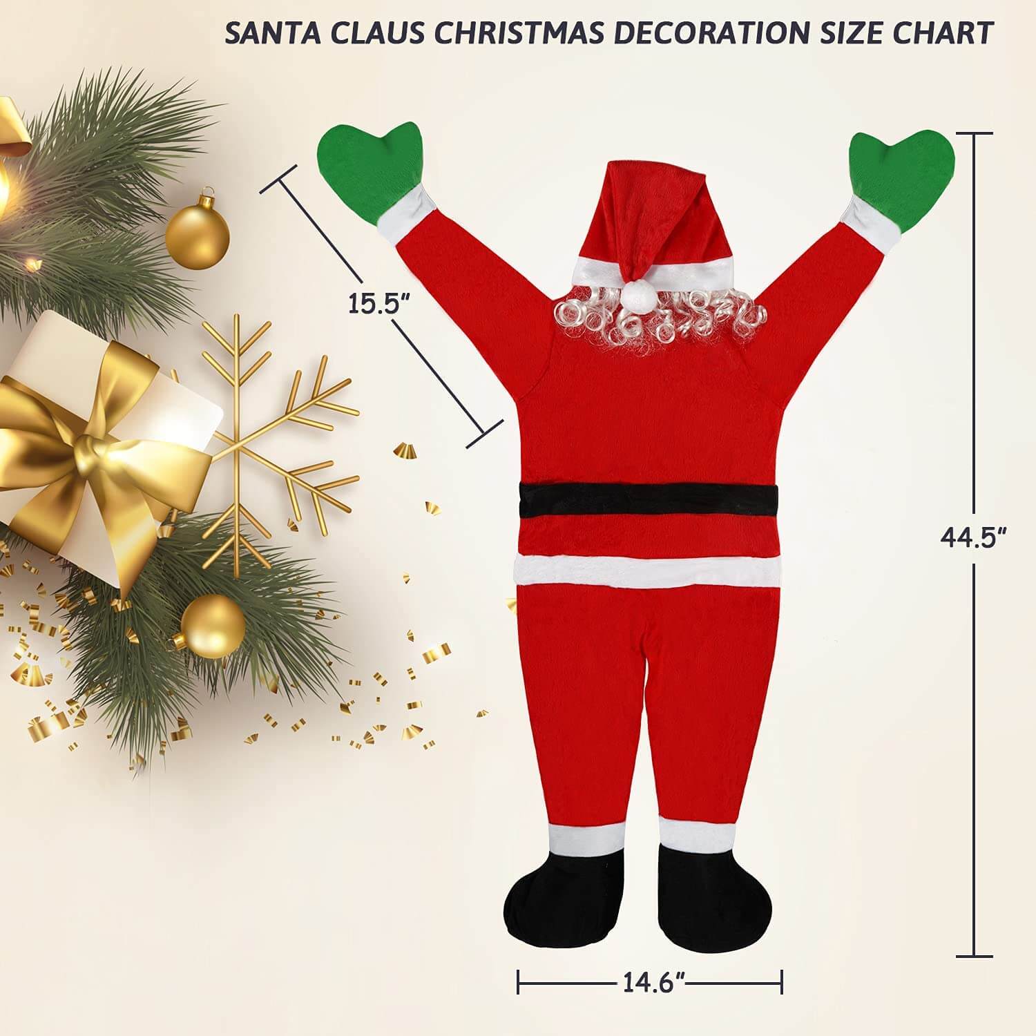 Christmas Santa Claus Hanging Decoration Santa Climbing Oranment for Home