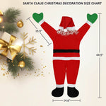 Christmas Santa Claus Hanging Decoration Santa Climbing Oranment for Home