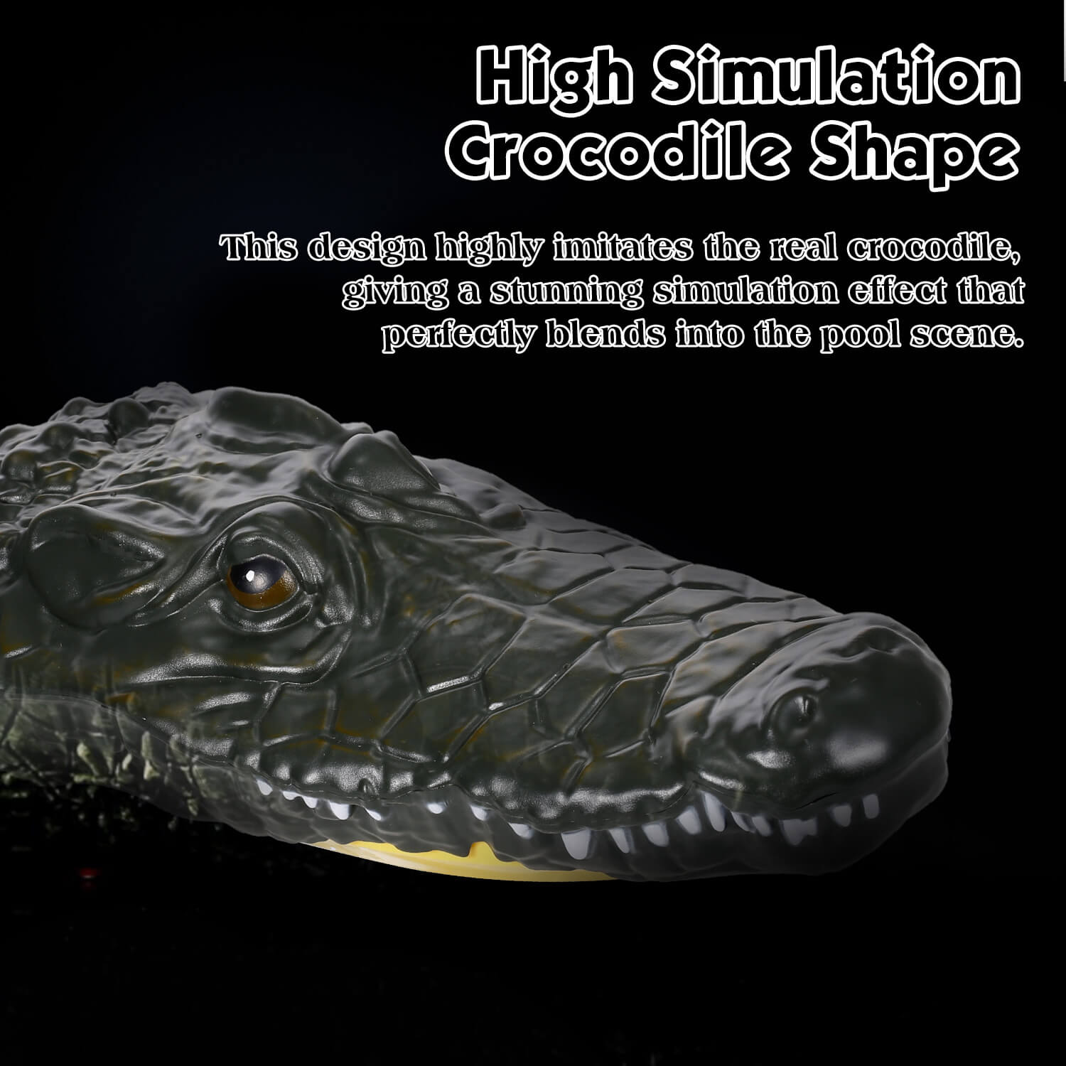 RC Racing Boat with Crocodile Head - Electric Racing Boat Remote Control Boat Pools Spoof Toy
