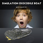 RC Racing Boat with Crocodile Head - Electric Racing Boat Remote Control Boat Pools Spoof Toy