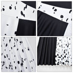 Kids Black/White Costume Fashion Dress Jumpsuit Outfit for Boys Grils Halloween Cosplay