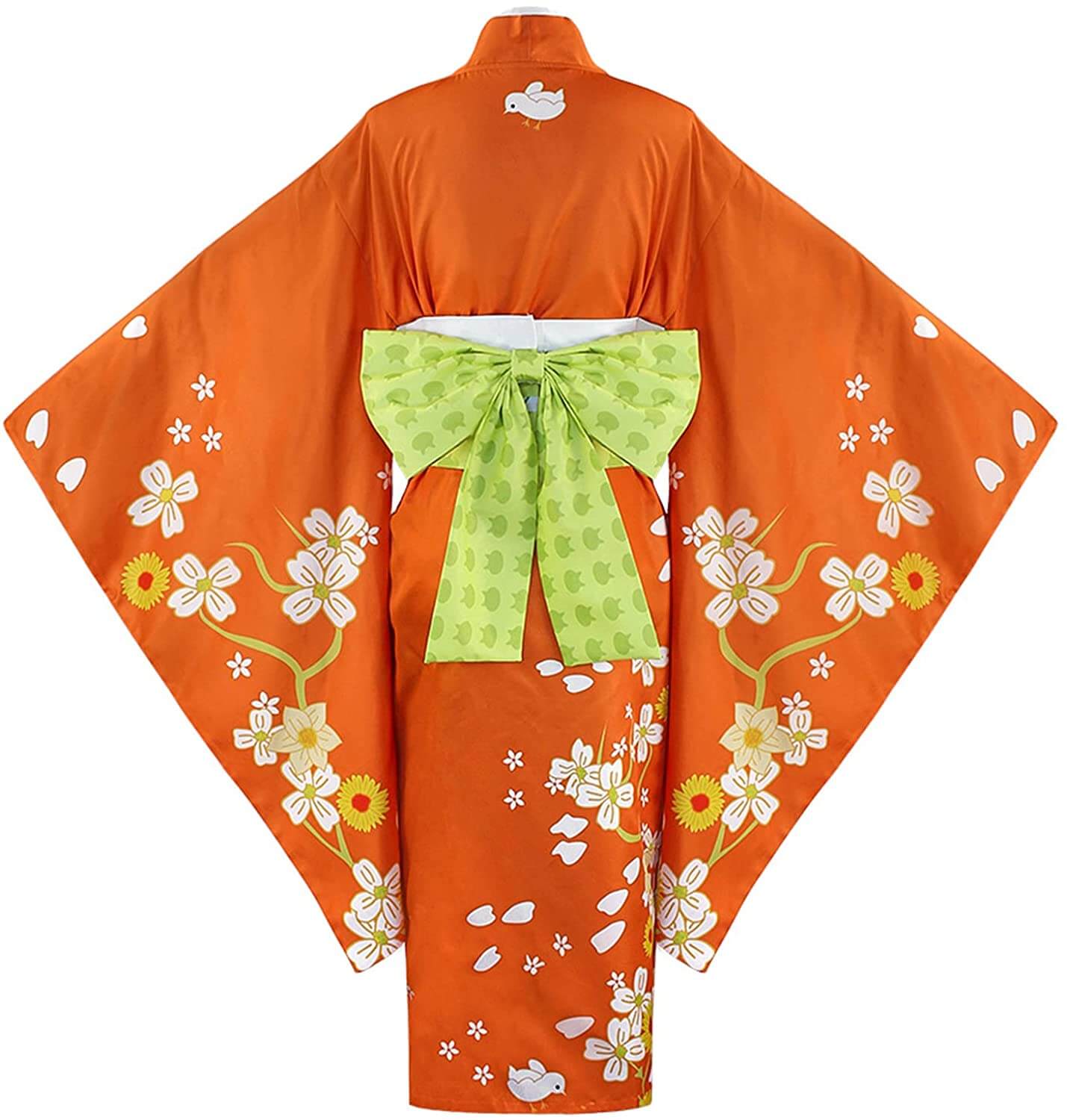 Adult Saionji Hiyoko Kimono Costume Set and Wig for Women Men Halloween Cosplay