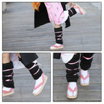 Kamado Tanjiro Nezuko Cosplay Shoes With Socks Japanese Flip Flops Halloween cosplay Props