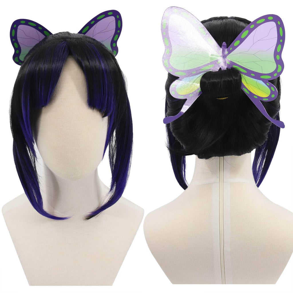 Nezuko Tanjiro Wig Cosplay Wig of Kyojuro Shinobu Zenitsu Giyu Mitsuri Kanao