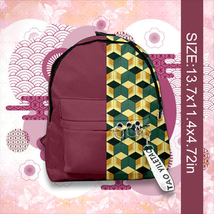 Japaness Anime Backpacks Nezuko Tanjiro Zenitsu Giyuu Backpack Travel Bags