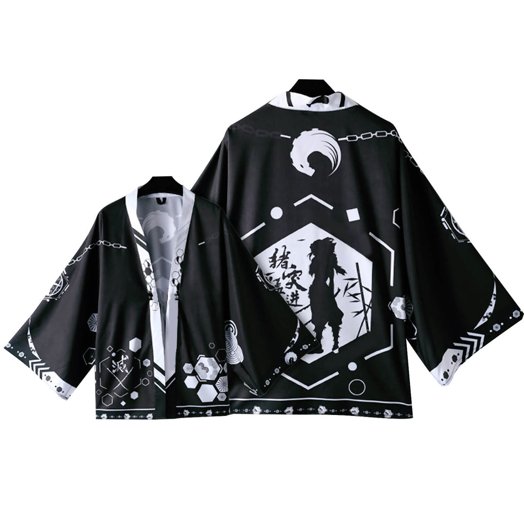 Kids Manga Cosplay Shirt Tanjiro Nezuko Zenitsu Giyu Kyojuro Haori Coat Cosplay Costume