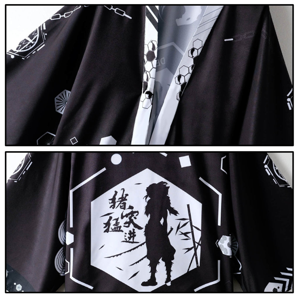 Kids Manga Cosplay Shirt Tanjiro Nezuko Zenitsu Giyu Kyojuro Haori Coat Cosplay Costume