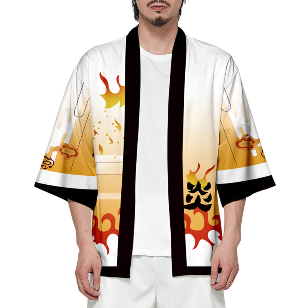 Unisex Cosplay Coat Nezuko Shinobu Tanjiro Zenitsu Giyu Kyojuro Kimono Haori Shirt