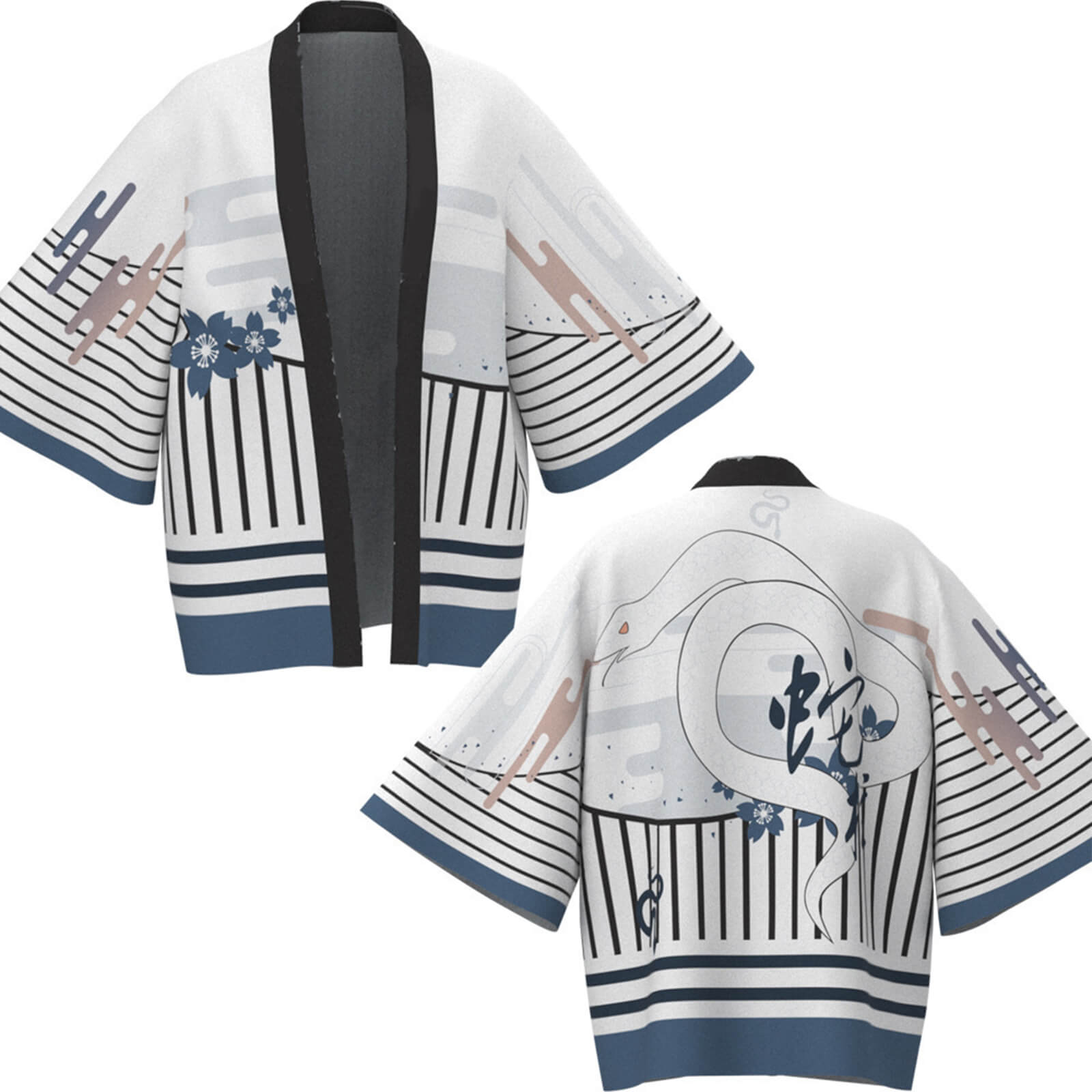 Unisex Cosplay Coat Nezuko Shinobu Tanjiro Zenitsu Giyu Kyojuro Kimono Haori Shirt