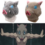Hashibira Inosuke Mask Pig Plush Helmet Kimetsu Cosplay Essentials