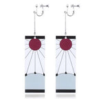 Tanjiro Earring for Non-Piercing and Pierced Ear