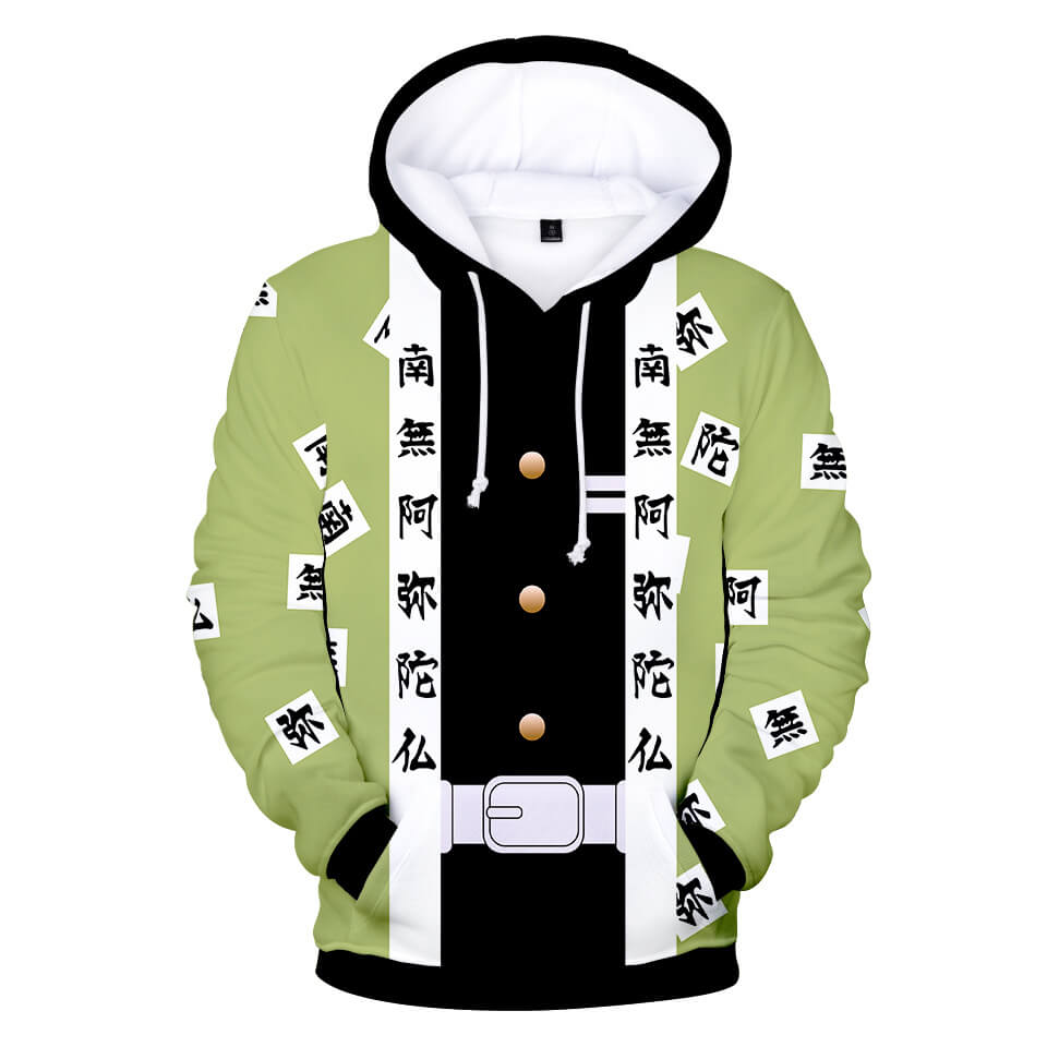 Halloween Cosplay Hoodie Tanjiro Nezuko Zenitsu Giyu Inosuke Sweatshirts