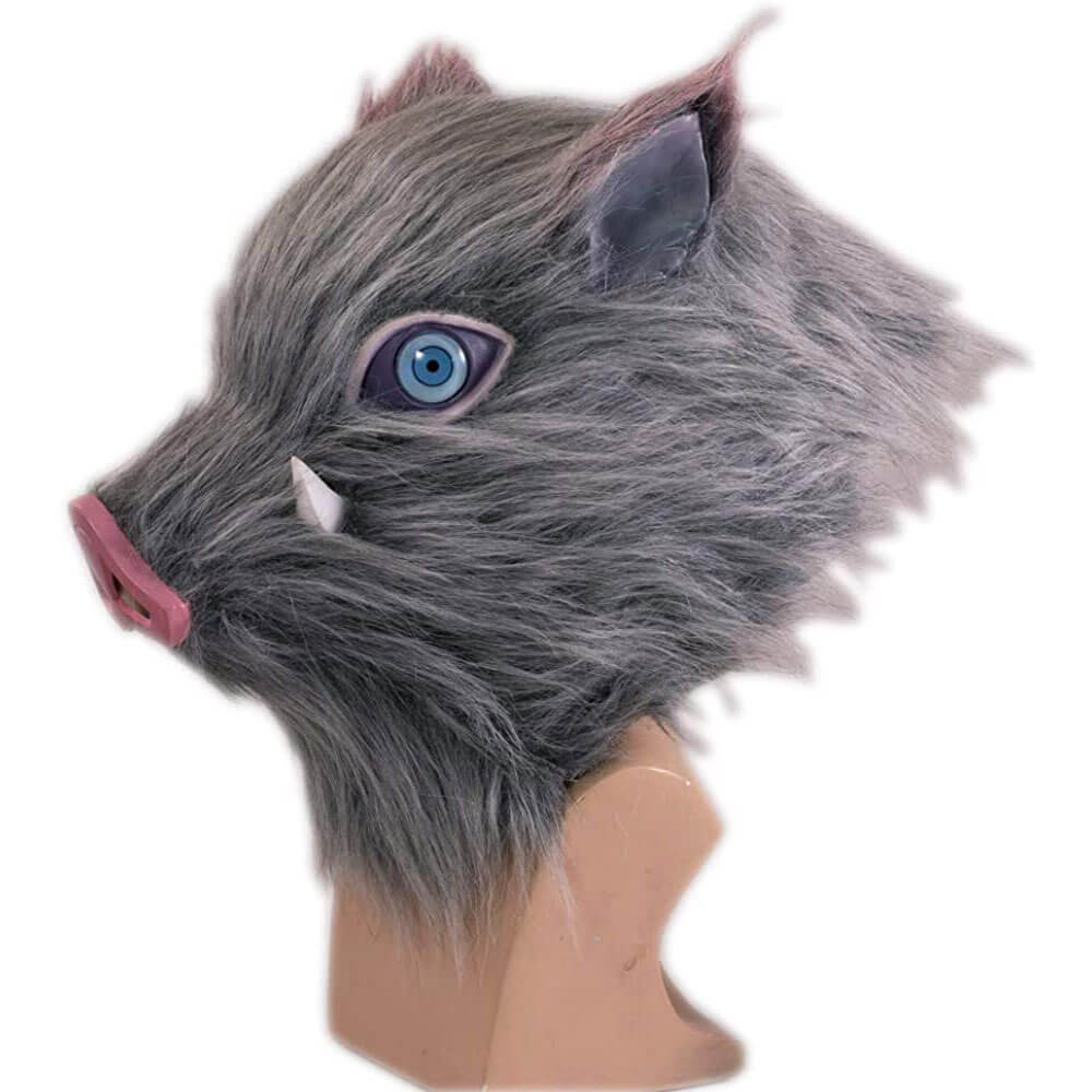 Hashibira Inosuke Mask Pig Plush Helmet Kimetsu Cosplay Essentials